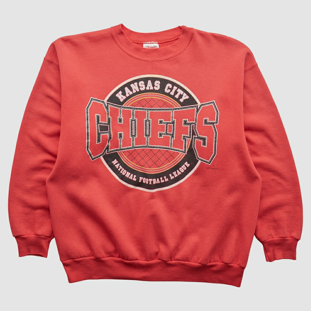 Kansas City Chiefs Hanes 90s Pullover Sweatshirt - Red Vintage cheap