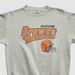 Cleveland Browns Starter 90s Pullover Sweatshirt - Heather Gray Vintage for sale