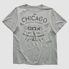Chicago White Sox Majestic 2010s T-shirt - Heather Gray Vintage