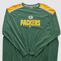 Green Bay Packers NFL 2000s Long Sleeve T-shirt - Green Vintage on sale