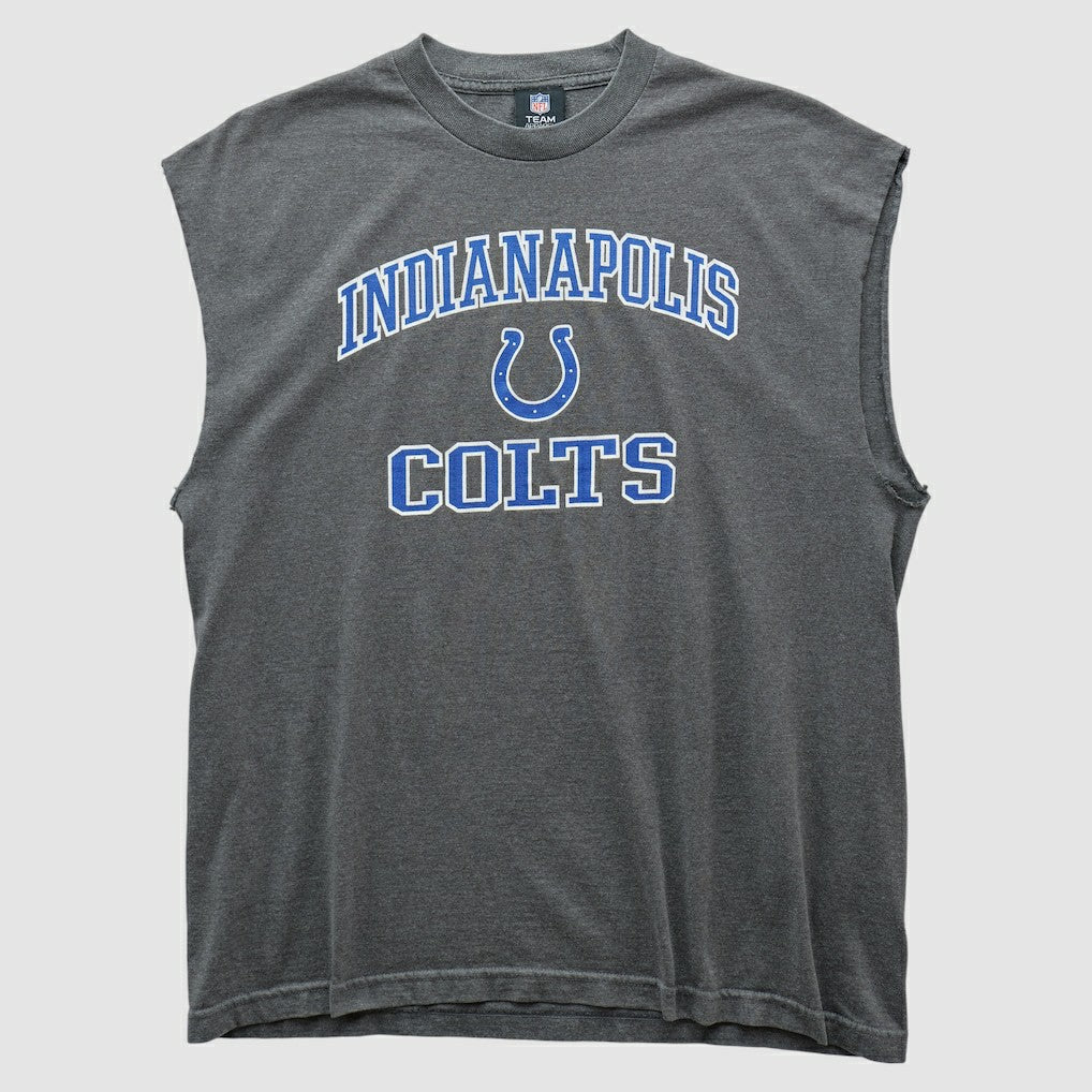 Indianapolis Colts Team Edition Apparel 2010s Tank - Dark Heather Gray Vintage discount