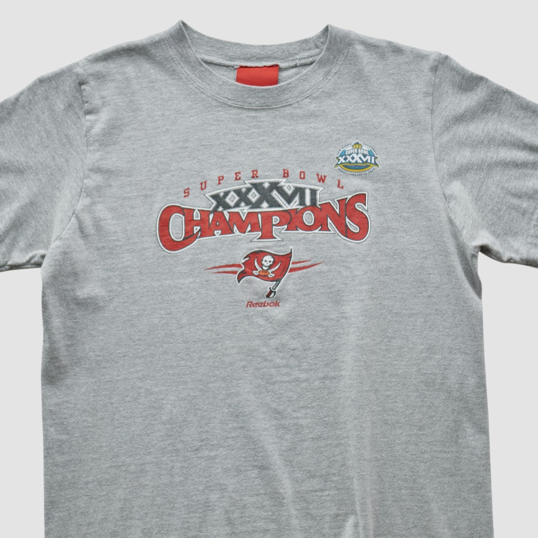 Tampa Bay Buccaneers Reebok 2003 T-shirt - Heather Gray Vintage cheap
