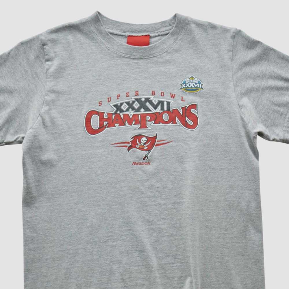 Tampa Bay Buccaneers Reebok 2003 T-shirt - Heather Gray Vintage cheap