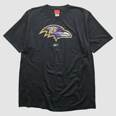 Baltimore Ravens Reebok 2000s T-shirt - Black Vintage discount