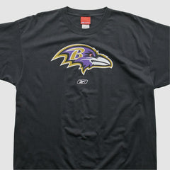 Baltimore Ravens Reebok 2000s T-shirt - Black Vintage discount