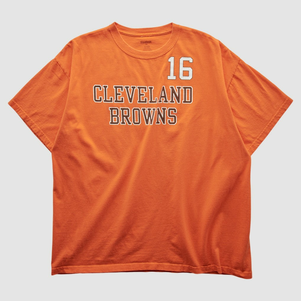 Cleveland Browns Reebok 2000s T-shirt - Orange Vintage for sale