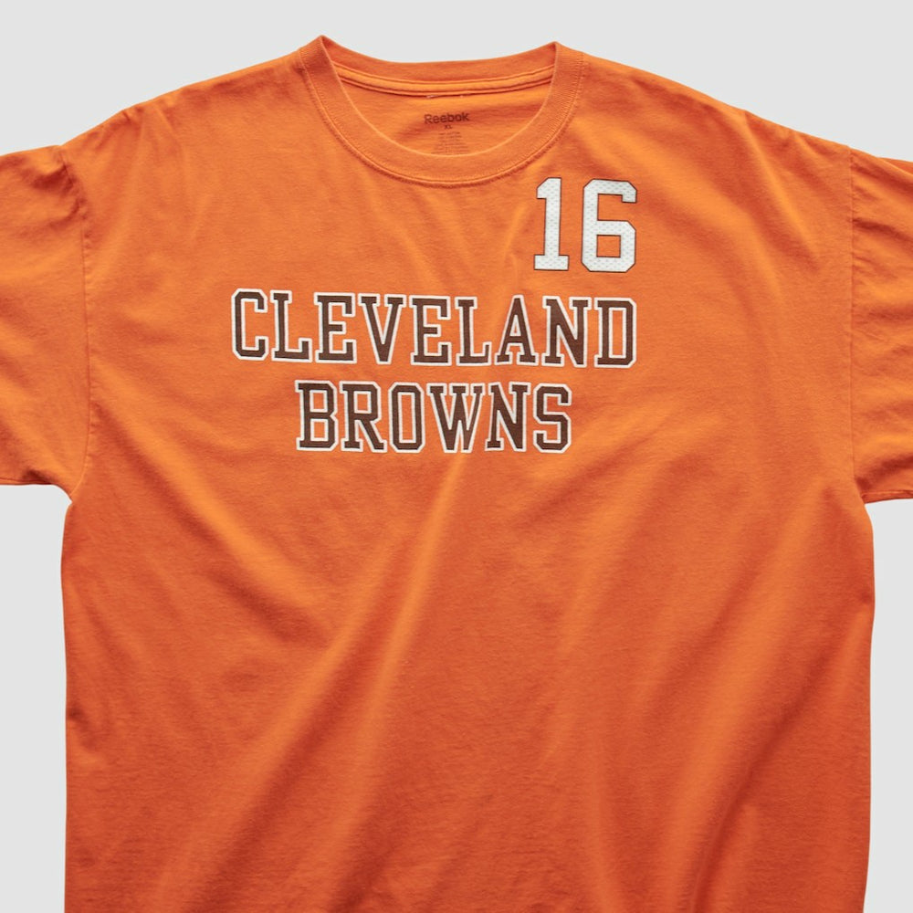 Cleveland Browns Reebok 2000s T-shirt - Orange Vintage for sale