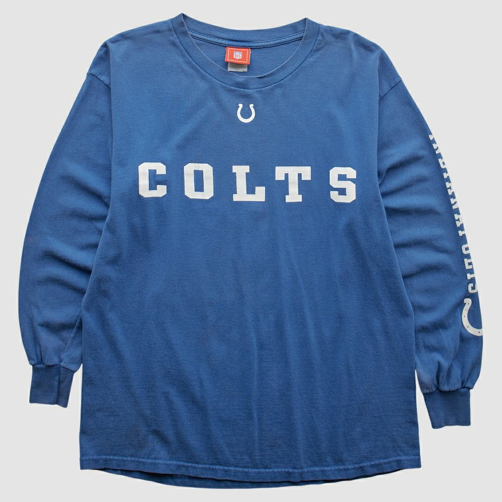 Indianapolis Colts NFL 2000s Long Sleeve T-shirt - Blue Vintage outlet