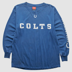 Indianapolis Colts NFL 2000s Long Sleeve T-shirt - Blue Vintage outlet
