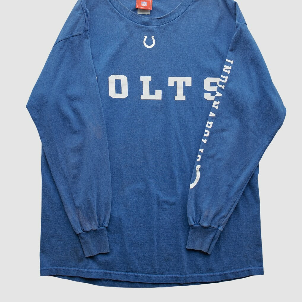 Indianapolis Colts NFL 2000s Long Sleeve T-shirt - Blue Vintage outlet