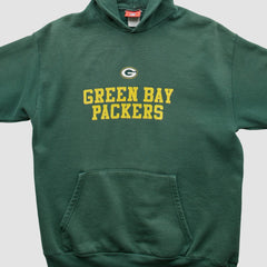 Green Bay Packers NFL 2000s Hooded Pullover Sweatshirt - Green Vintage on sale