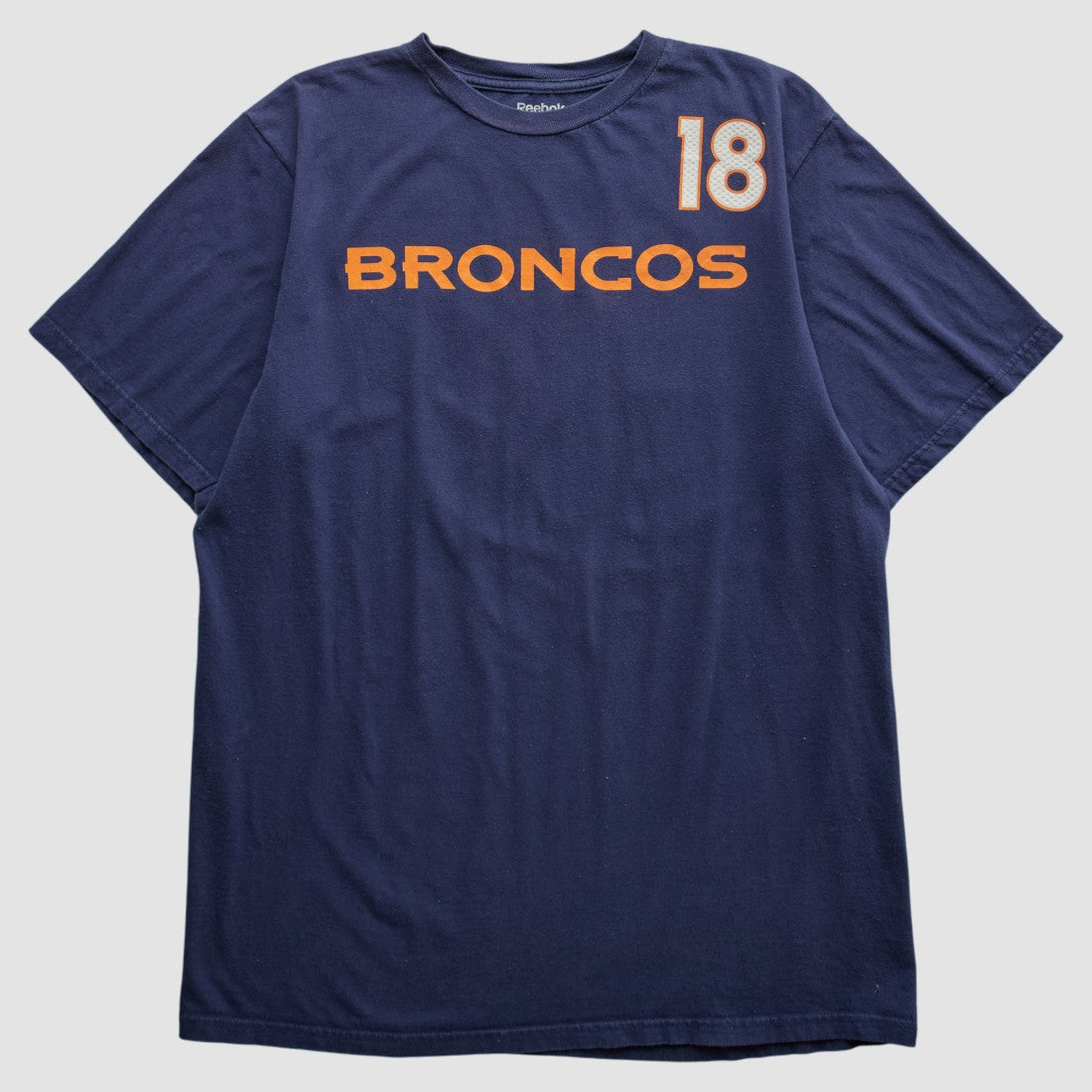 Denver Broncos Reebok 2000s T-shirt - Navy Vintage sale