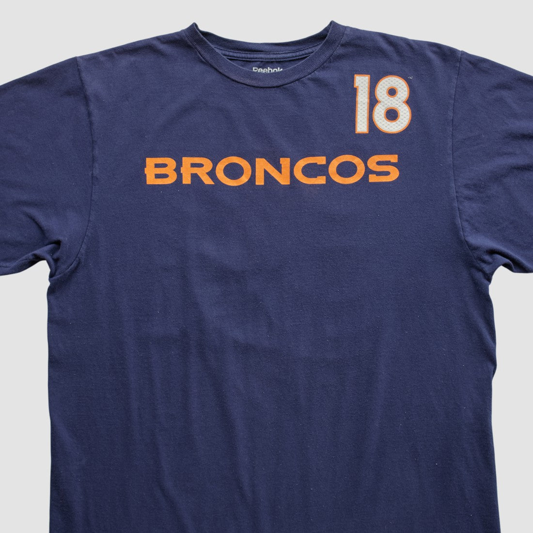 Denver Broncos Reebok 2000s T-shirt - Navy Vintage sale
