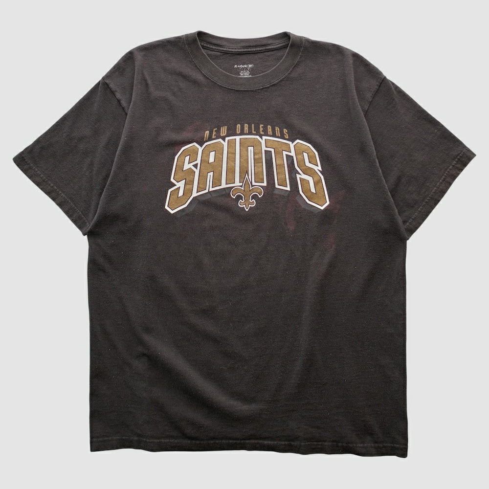 New Orleans Saints Reebok 2000s T-shirt - Black Vintage for sale