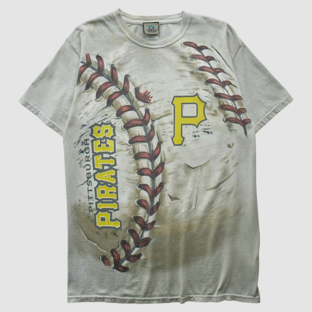 Pittsburgh Pirates Liquid Blue 2000s T-shirt - White Vintage