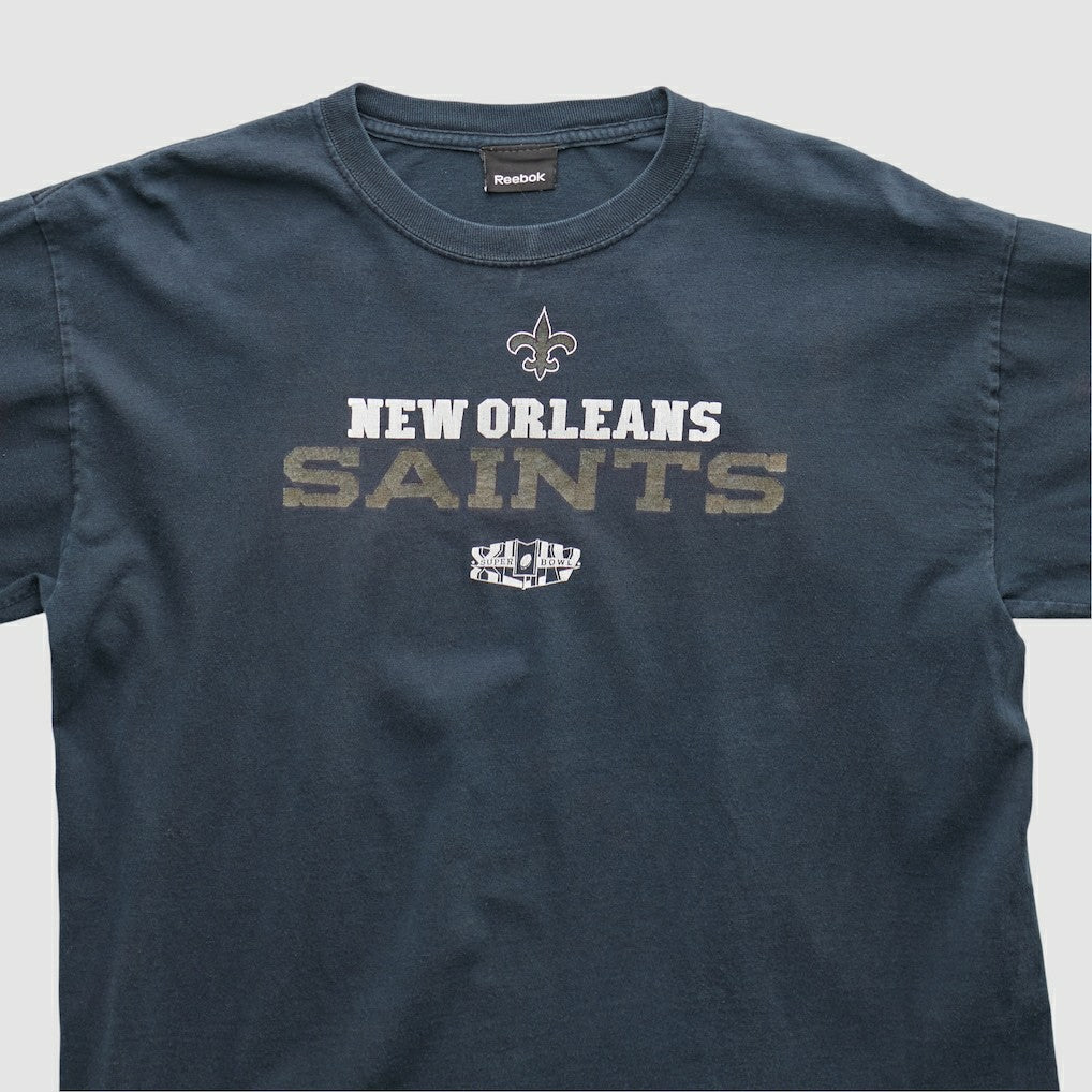 New Orleans Saints Reebok 2010 Long Sleeve T-shirt - Navy Vintage discount