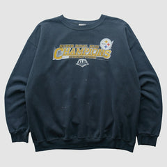 Pittsburgh Steelers NFL 2009 Pullover Sweatshirt - Navy Vintage cheap