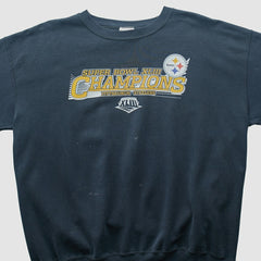 Pittsburgh Steelers NFL 2009 Pullover Sweatshirt - Navy Vintage cheap