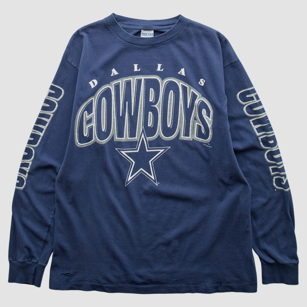Dallas Cowboys True Fan 90s Long Sleeve T-shirt - Navy Vintage outlet