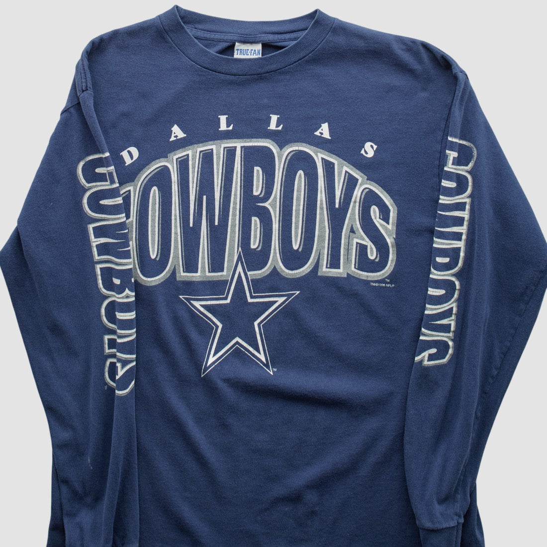 Dallas Cowboys True Fan 90s Long Sleeve T-shirt - Navy Vintage outlet