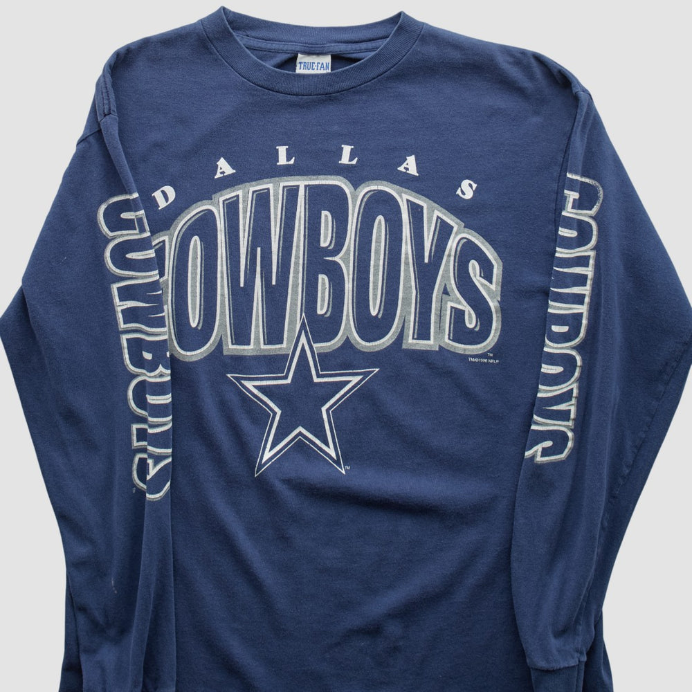 Dallas Cowboys True Fan 90s Long Sleeve T-shirt - Navy Vintage outlet