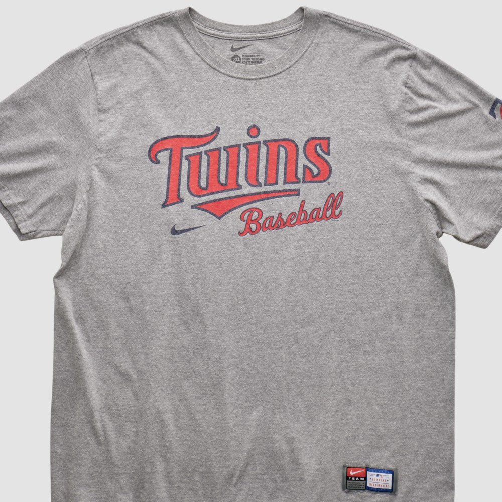 Minnesota Twins 2010s T-shirt - Heather Gray Vintage | Nike