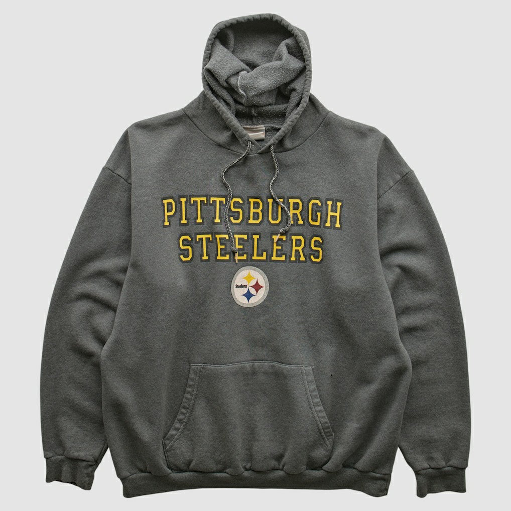 Pittsburgh Steelers NFL 2000s Hooded Sweatshirt - Black Vintage discount