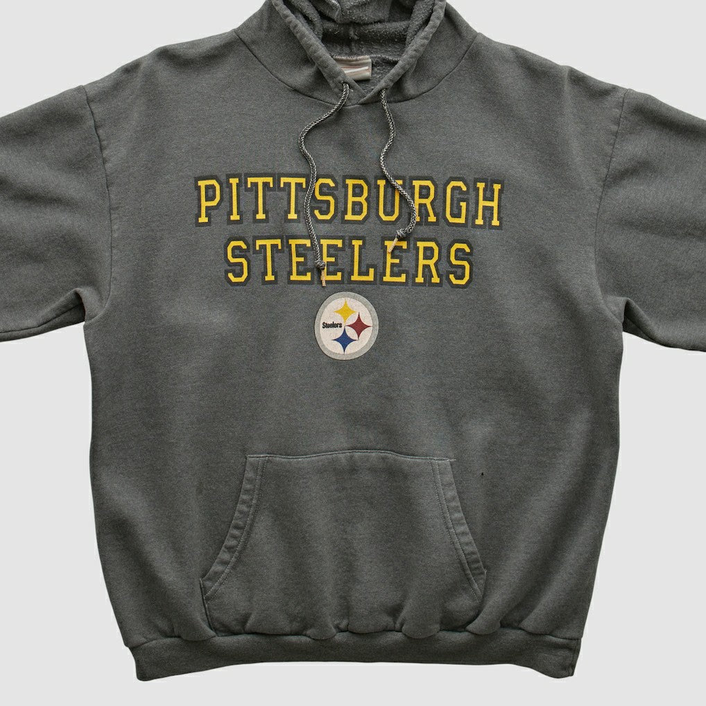 Pittsburgh Steelers NFL 2000s Hooded Sweatshirt - Black Vintage discount