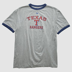 Texas Rangers Majestic 2010 T-shirt - Heather Gray Vintage