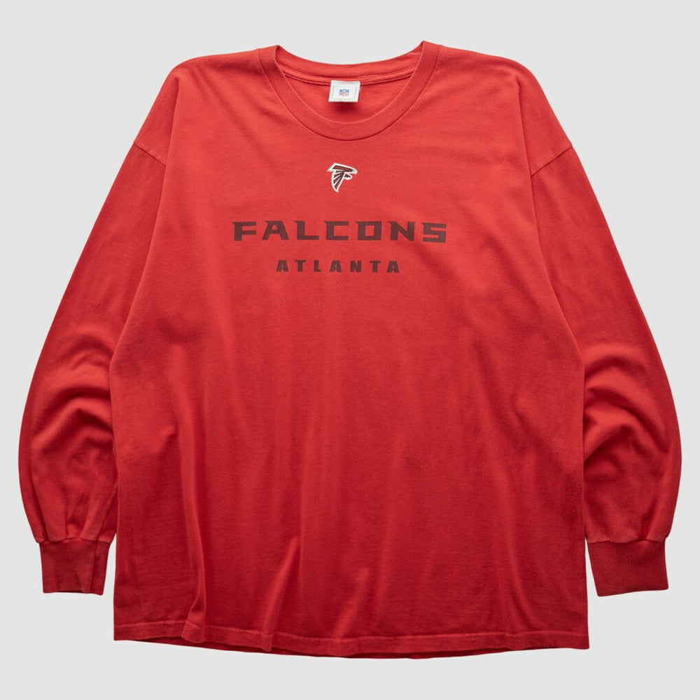 Atlanta Falcons NFL 2000s Long Sleeve T-shirt - Red Vintage sale