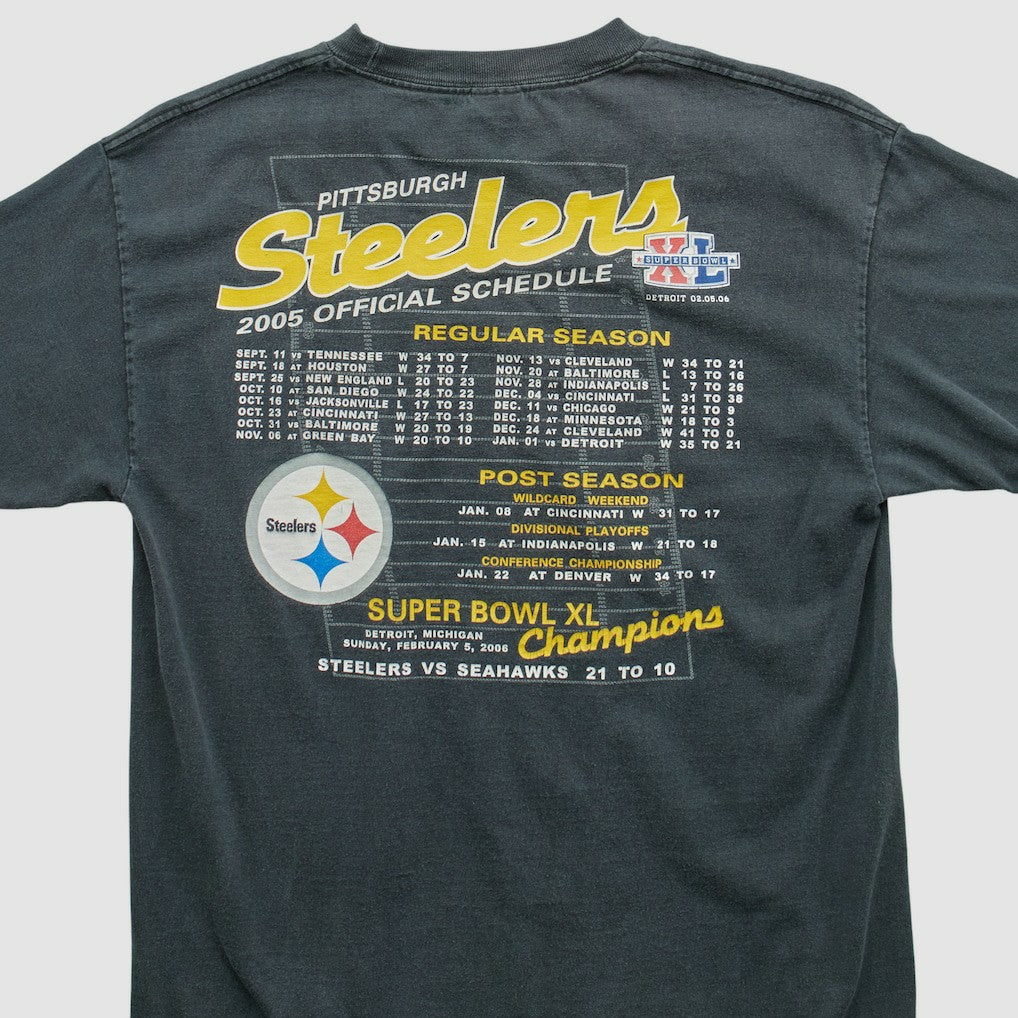 Pittsburgh Steelers Alstyle 2006 T-shirt - Charcoal Vintage outlet