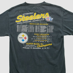 Pittsburgh Steelers Alstyle 2006 T-shirt - Charcoal Vintage outlet