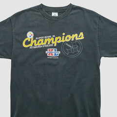 Pittsburgh Steelers Alstyle 2006 T-shirt - Charcoal Vintage outlet