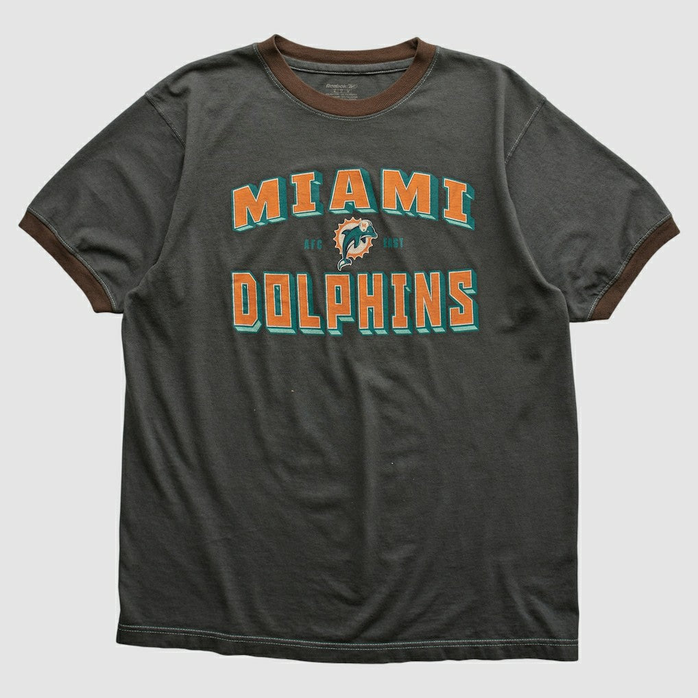 Miami Dolphins Reebok 2000s T-shirt - Charcoal Vintage online