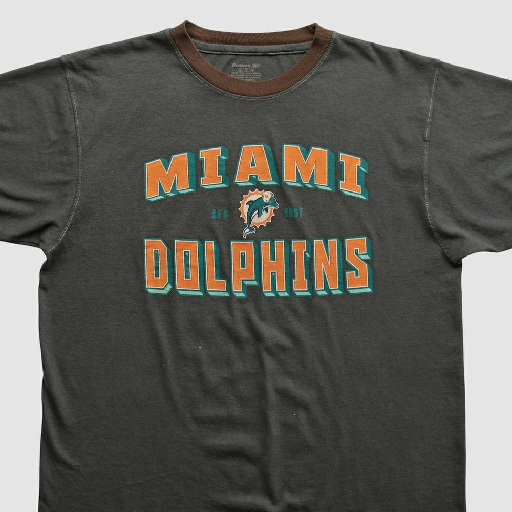 Miami Dolphins Reebok 2000s T-shirt - Charcoal Vintage online