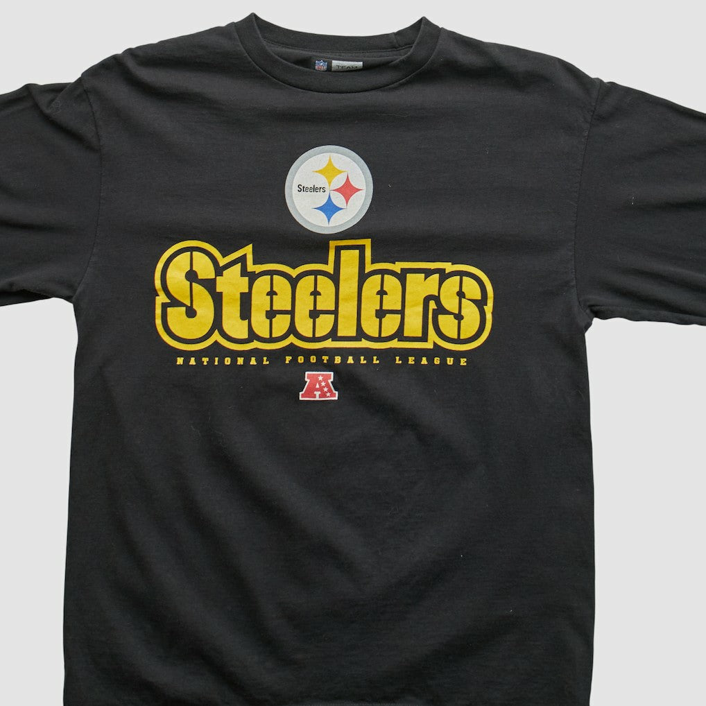 Pittsburgh Steelers NFL 2000s Long Sleeve T-shirt - Black Vintage cheap