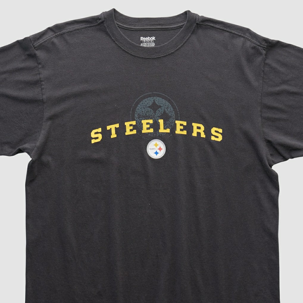 Pittsburgh Steelers Reebok 2000s T-shirt - Black Vintage cheap