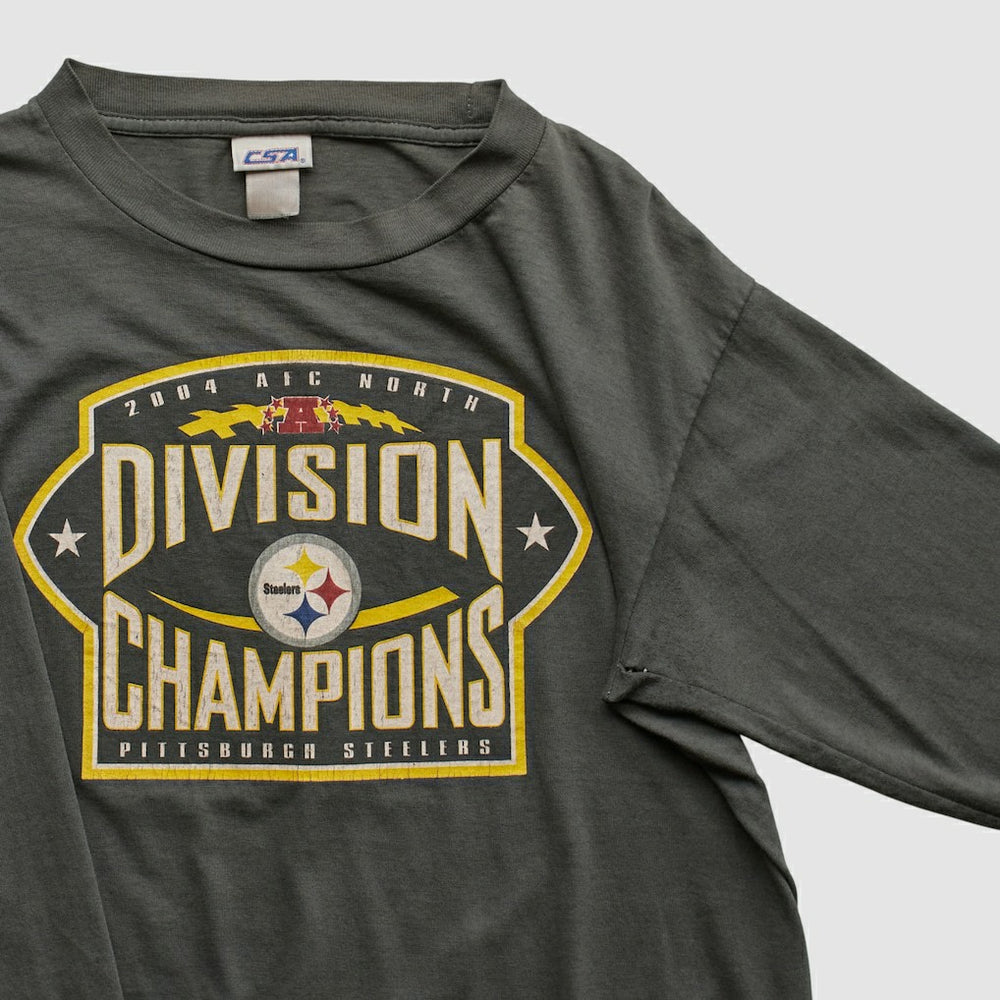 Pittsburgh Steelers CSA 2004 Long Sleeve T-shirt - Charcoal Vintage outlet