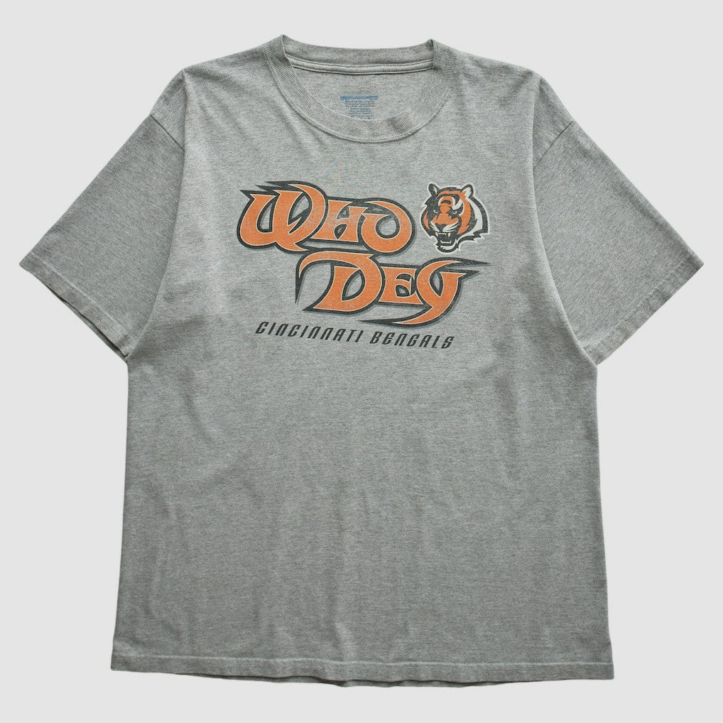 Cincinnati Bengals Reebok 2000s T-shirt - Heather Gray Vintage on sale