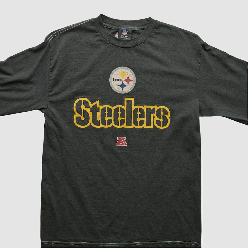 Pittsburgh Steelers NFL 2010s Long Sleeve T-shirt - Black Vintage on sale