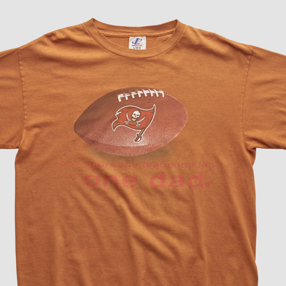 Tampa Bay Buccaneers Logo Athletic 2000s T-shirt - Orange Vintage on sale