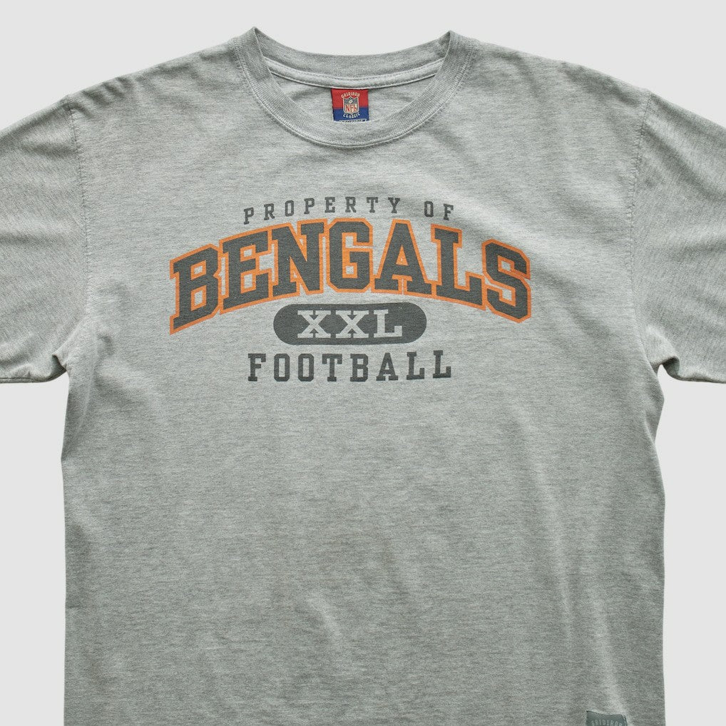 Cincinnati Bengals Reebok 2000s T-shirt - Heather Gray Vintage for sale