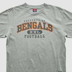 Cincinnati Bengals Reebok 2000s T-shirt - Heather Gray Vintage for sale