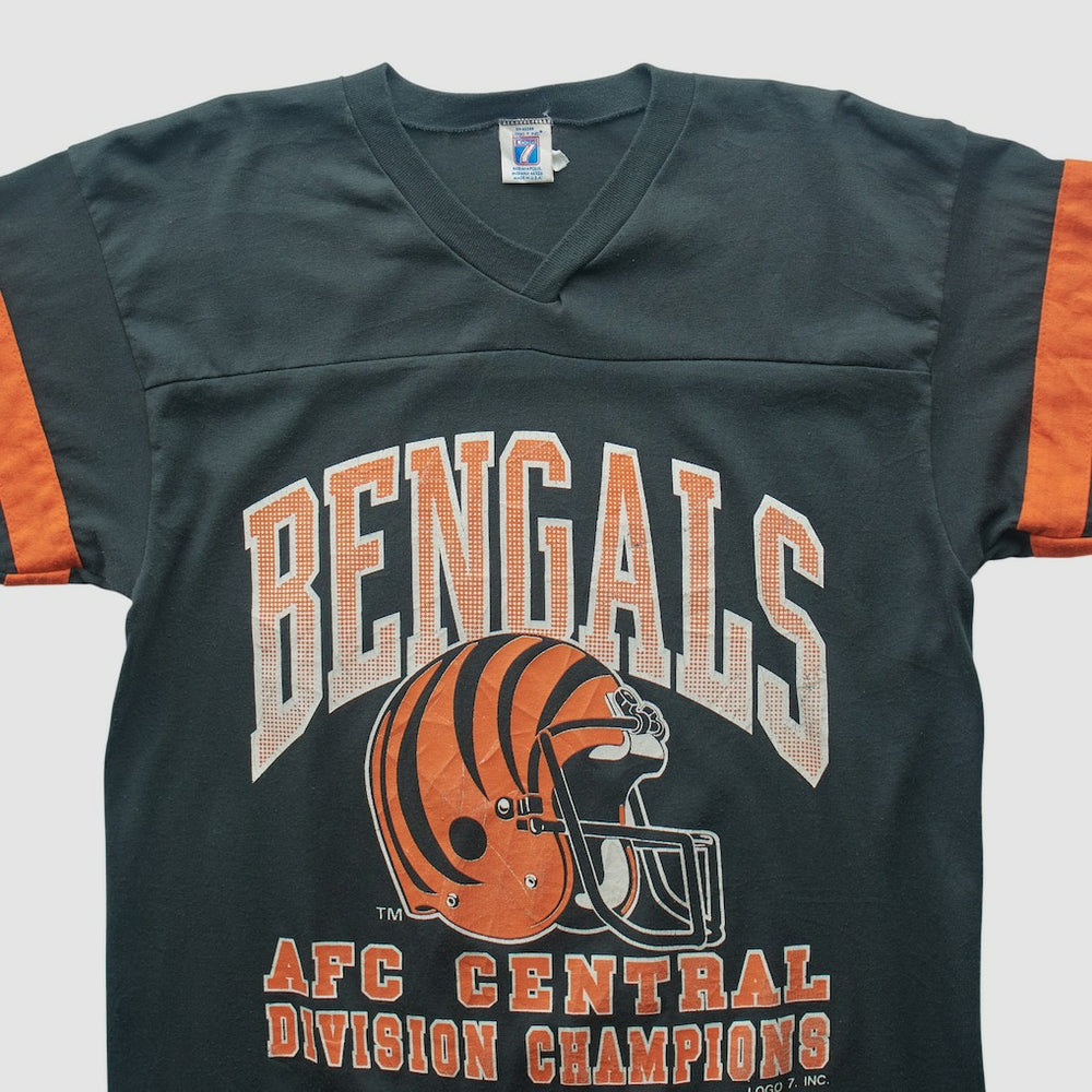 Cincinnati Bengals Logo 7 90s T-shirt - Black Vintage sale