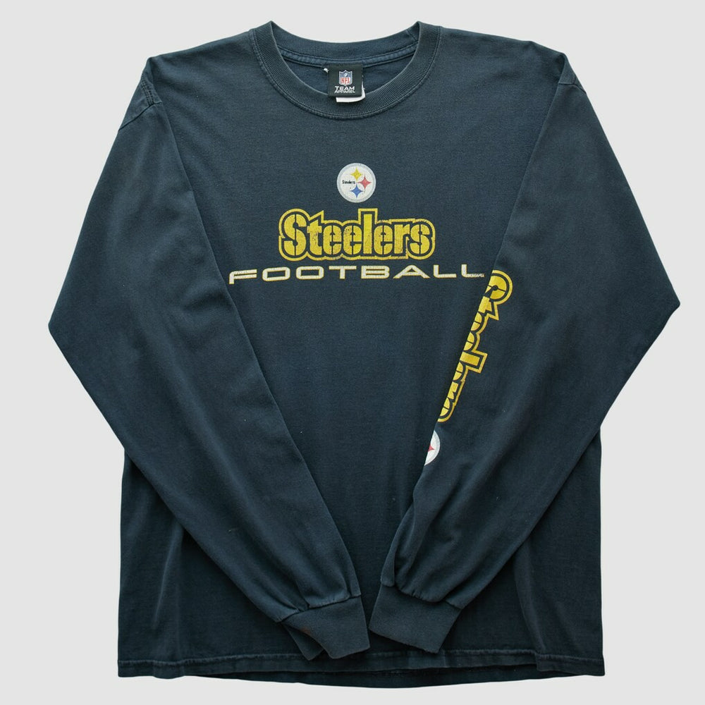 Pittsburgh Steelers Team Edition Apparel 2010s Long Sleeve T-shirt - Black Vintage cheap