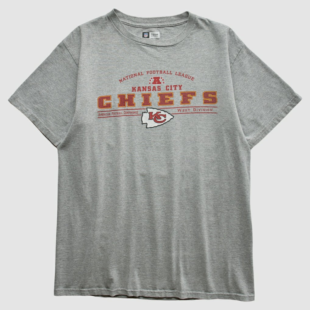 Kansas City Chiefs Team Edition Apparel 2000s T-shirt - Heather Gray Vintage on sale