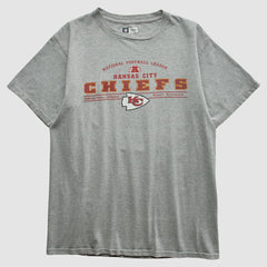 Kansas City Chiefs Team Edition Apparel 2000s T-shirt - Heather Gray Vintage on sale