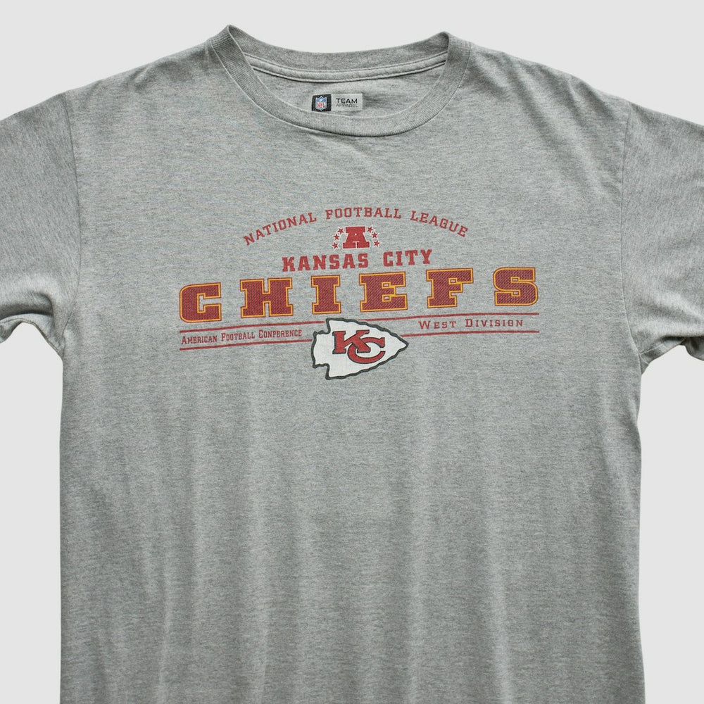 Kansas City Chiefs Team Edition Apparel 2000s T-shirt - Heather Gray Vintage on sale