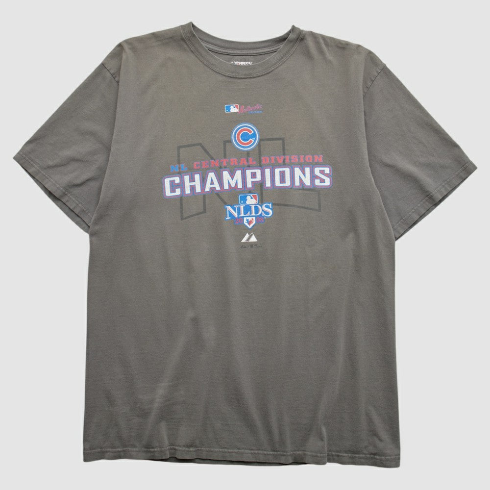Chicago Cubs Majestic 2008 T-shirt - Charcoal Vintage