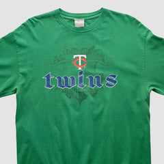 Minnesota Twins Genuine Merchandise 2000s Long Sleeve T-shirt - Green Vintage